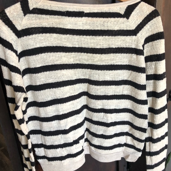 EUC Madewell Women's Striped Linen Sweater - Picture 7 of 7